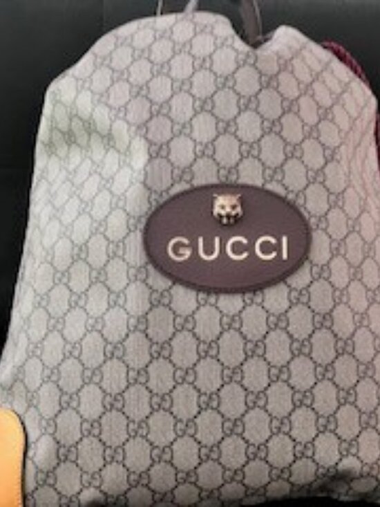 Gucci Supreme Monogram Tiger Head DrawString BackPack Neo Vintage Dust Bag main image 10